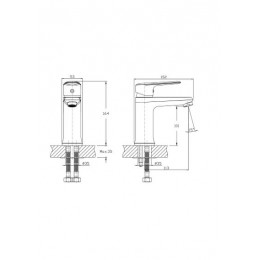 Смеситель для раковины RUSH Devon (DE7535-11)
