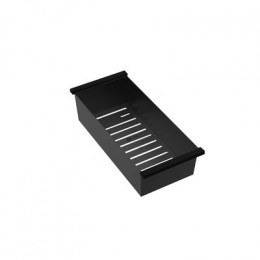 Кухонная мойка Lemark TABAGA 820 прямоугольная из нержавеющей стали с аксессуарами в комплекте: ролл-мат, коландер, разделочная доска цвет: чёрный матовый (9932136)