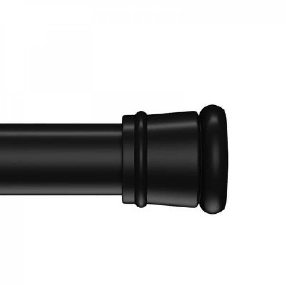 Карниз для ванной комнаты IDDIS Elegante 110-200 см, черный матовый (SRB0120i14)