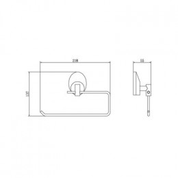 Бумагодержатель FASHUN для бумажных полотенец хром (A1603-2)