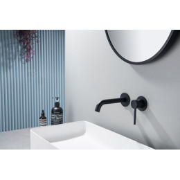 Смеситель для раковины встроенный Timo Saona черный (2372/03SM)