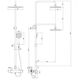 Душевая система для душа Lemark Yeti (LM7860C)
