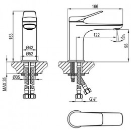 Смеситель Lemark Ortus для раковины (LM11306C)