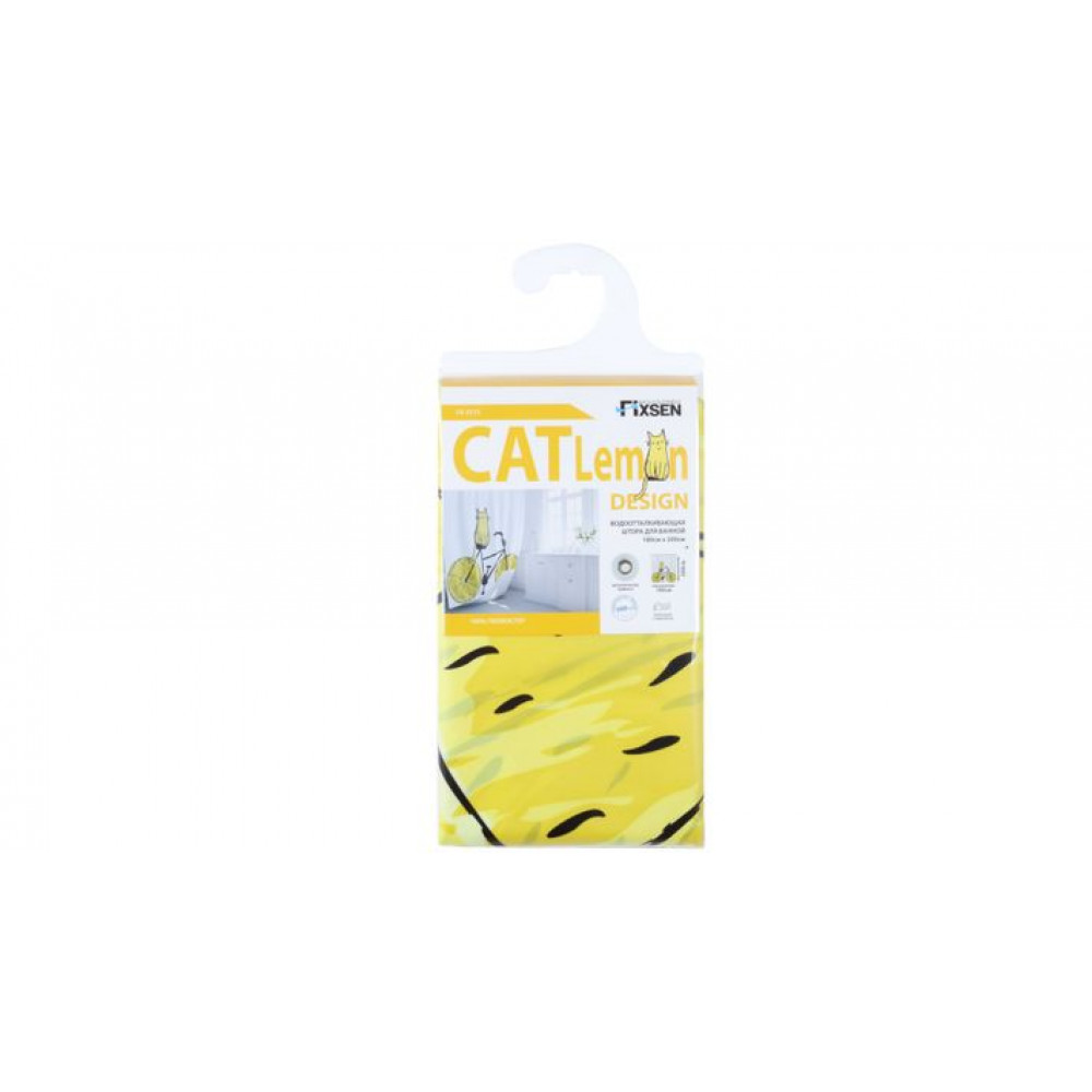 Штора для ванной Fixsen Cat (FX-2515)