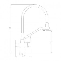 Смеситель для кухни Haiba (HB76855-7)