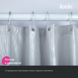 Штора для ванной IDDIS 200x180 см, Полиэстер (BD05P18i11)