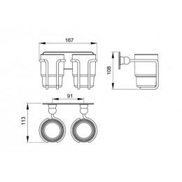 Стакан двойной Timo Nelson (160032/02)
