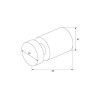 Комплект одинарных крючков IDDIS Petite, сплав металлов, черный матовый (PET2SB1i41)