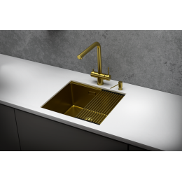 Кухонная мойка GRANULA (5045U, ЗОЛОТО САТИН)