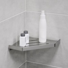 Полка угловая одноэтажная Fixsen Hi-Tech хром (FX-841)