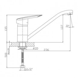 Смеситель для кухни Haiba (HB4907)