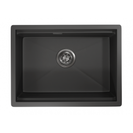 Кухонная мойка GRANULA (6045U, ЧЕРНЫЙ МАТОВЫЙ)