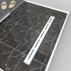 Душевой лоток TIMO Drain Protect 800 с вставкой SG20, сатин (DP20800-SG20800)