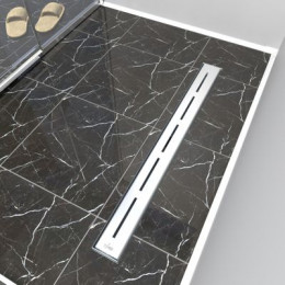 Душевой лоток TIMO Drain Protect 800 с вставкой SG20, сатин (DP20800-SG20800)