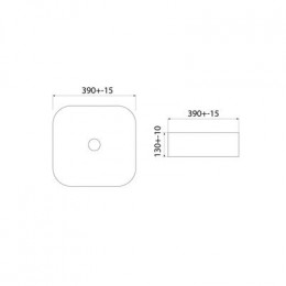 Умывальник накладной Iddis Bridge, черный (BRIBM04i27)