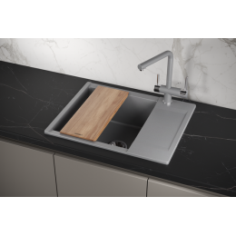 Кухонная мойка GRANULA ESTETICA (6202, АЛЮМИНИУМ)