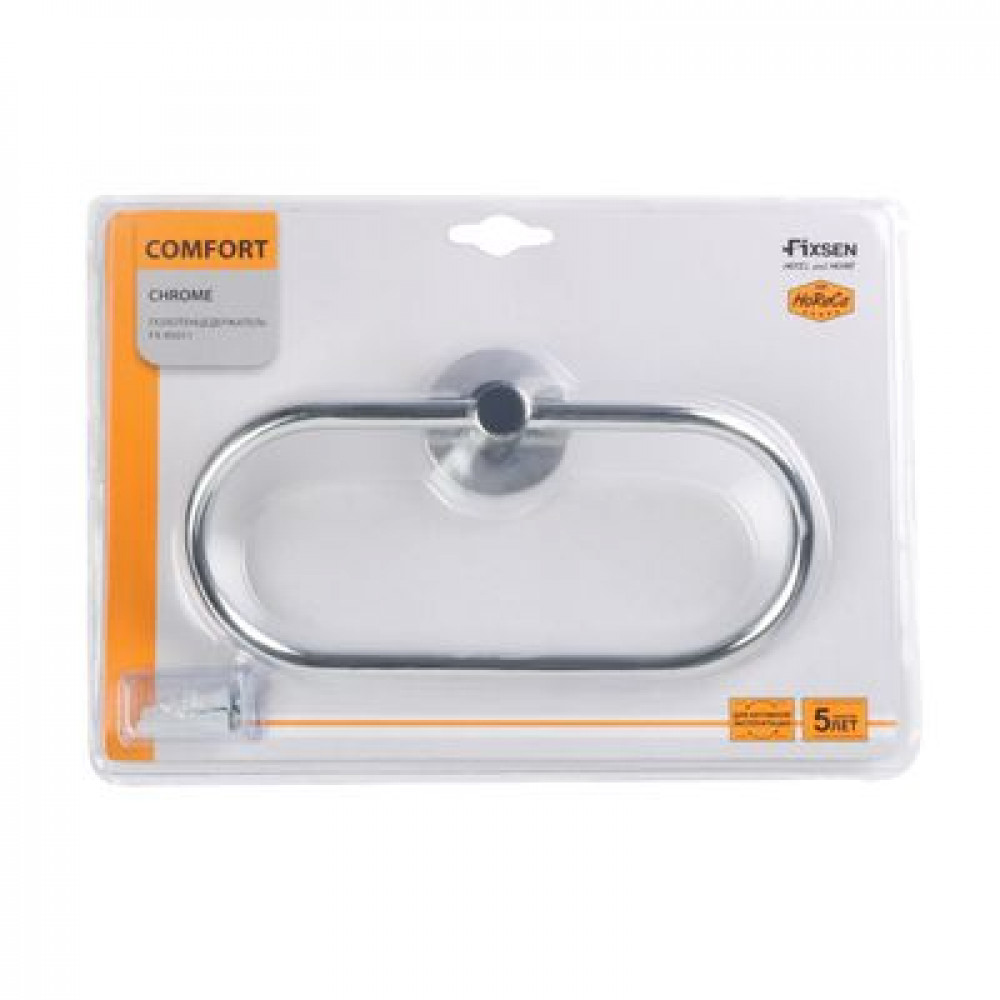 Полотенцедержатель кольцо хром Fixsen Comfort Chrome (FX-85011)