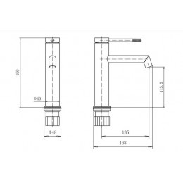 Смеситель для умывальника FASHUN (A51133)