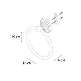 Полотенцедержатель FIXSEN Retro кольцо (FX-83811)