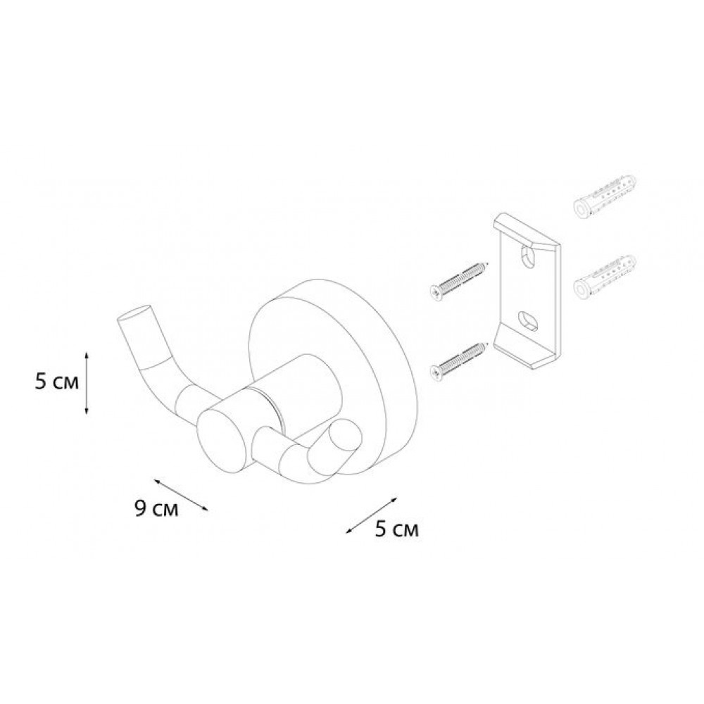 Крючок FIXSEN Modern двойной (FX-51505)