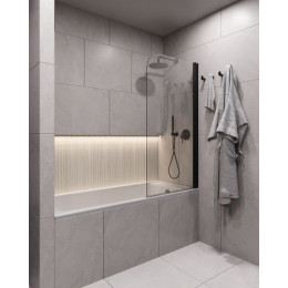 Шторка для ванны поворотная на монопетле, 1400*700, стекло прозрачное 6 мм, Timo TCM-70/03C-6 (T27)