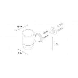 Подстаканник FIXSEN Luksor одинарный (FX-71606B)
