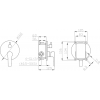 Смеситель для душа встроенный ESKO Singapore (SB83-2)