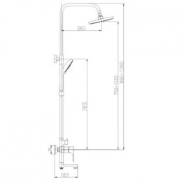 Душевая система Haiba (HB2415)