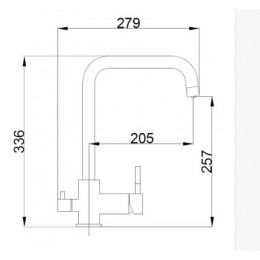 Смеситель для кухни с подключением фильтра воды Haiba хром (HB43829)