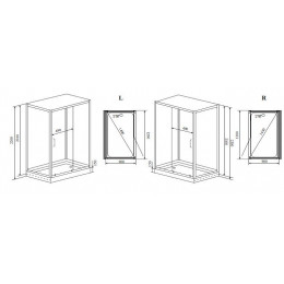 Душевая кабина Timo Premium PURO 90*120*220  (H-510R)