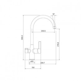 Смеситель для кухонной мойки IDDIS Pure (PURSBFJi05)