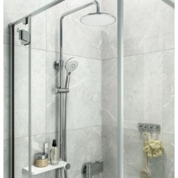 Душевой гарнитур с верхней лейкой белый IDDIS Ray (RAYSW3Fi76)