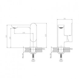 Смеситель для раковины Haiba (HB12590)