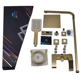 Душевая система с изливом, бронза, FASHUN (A52418-21)