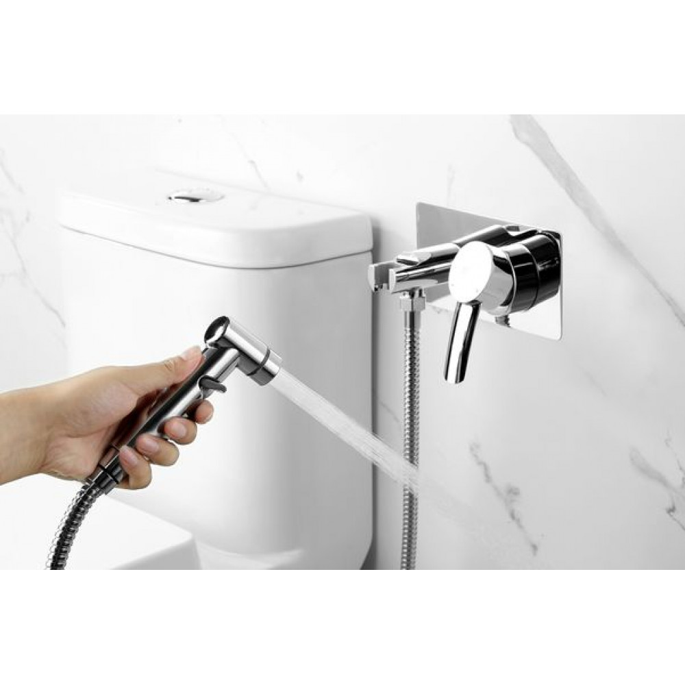 Смеситель Lemark Atlantiss с гигиеническим душем встраиваемый (LM3259C)