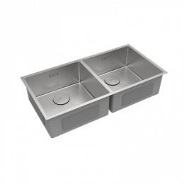 Кухонная мойка Lemark PRORAN 900 прямоугольная с двумя чашами из нержавеющей стали цвет: сталь (9937137)