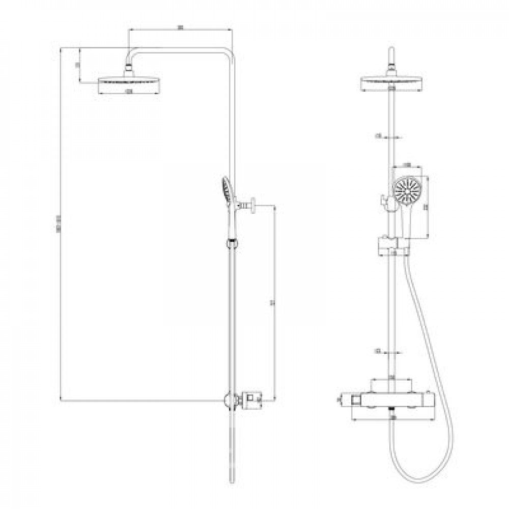 Душевая система Lemark Bronx (LM3770BL)