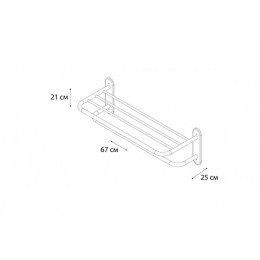 Полка для полотенец FIXSEN Hotel (FX-31015)
