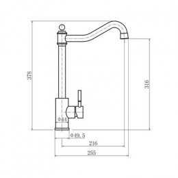 Смеситель для кухни FASHUN (A54709)