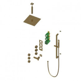 Душевая система встроенная с термостатом Timo Selene золото матовое (SX-2239/17SM)