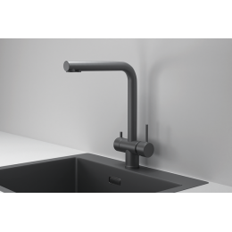Смеситель для кухни GRANULA (7011, ГРАФИТ МАТОВЫЙ)