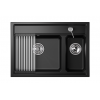 Кухонная мойка GRANULA Kitchen Space (7302, ШВАРЦ)