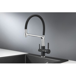 Смеситель для кухни GRANULA (0083, ЧЁРНЫЙ)