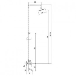 Душевая система Haiba (HB24807)