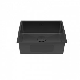 Кухонная мойка Lemark OLANGA 540 прямоугольная из нержавеющей стали цвет: чёрный матовый (9932128)