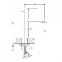 Смеситель для раковины Haiba (HB1002)