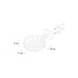 Мыльница FIXSEN Modern решетка (FX-51509)