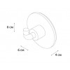 Крючок FIXSEN Round одинарный (FX-92105)