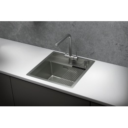 Кухонная мойка GRANULA Kitchen Space (5051, СТАЛЬ МАТОВАЯ)