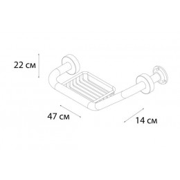 Поручень для ванны FIXSEN Hotel с мыльницей (FX-31018)